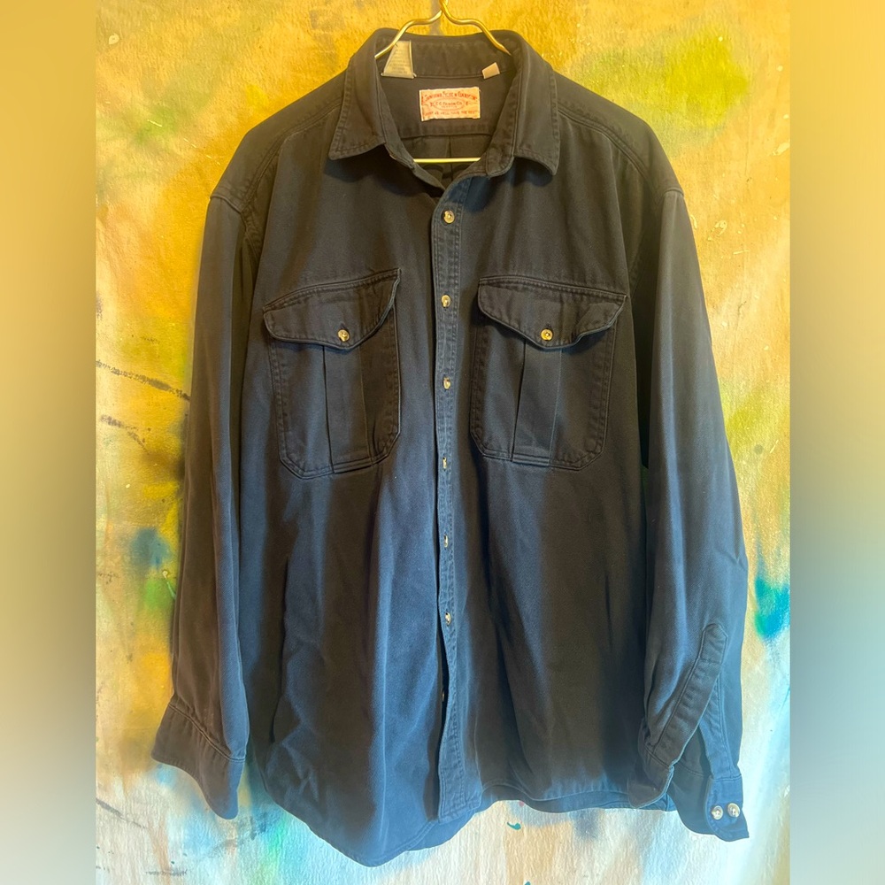 Filson Navy Button Down Shirt